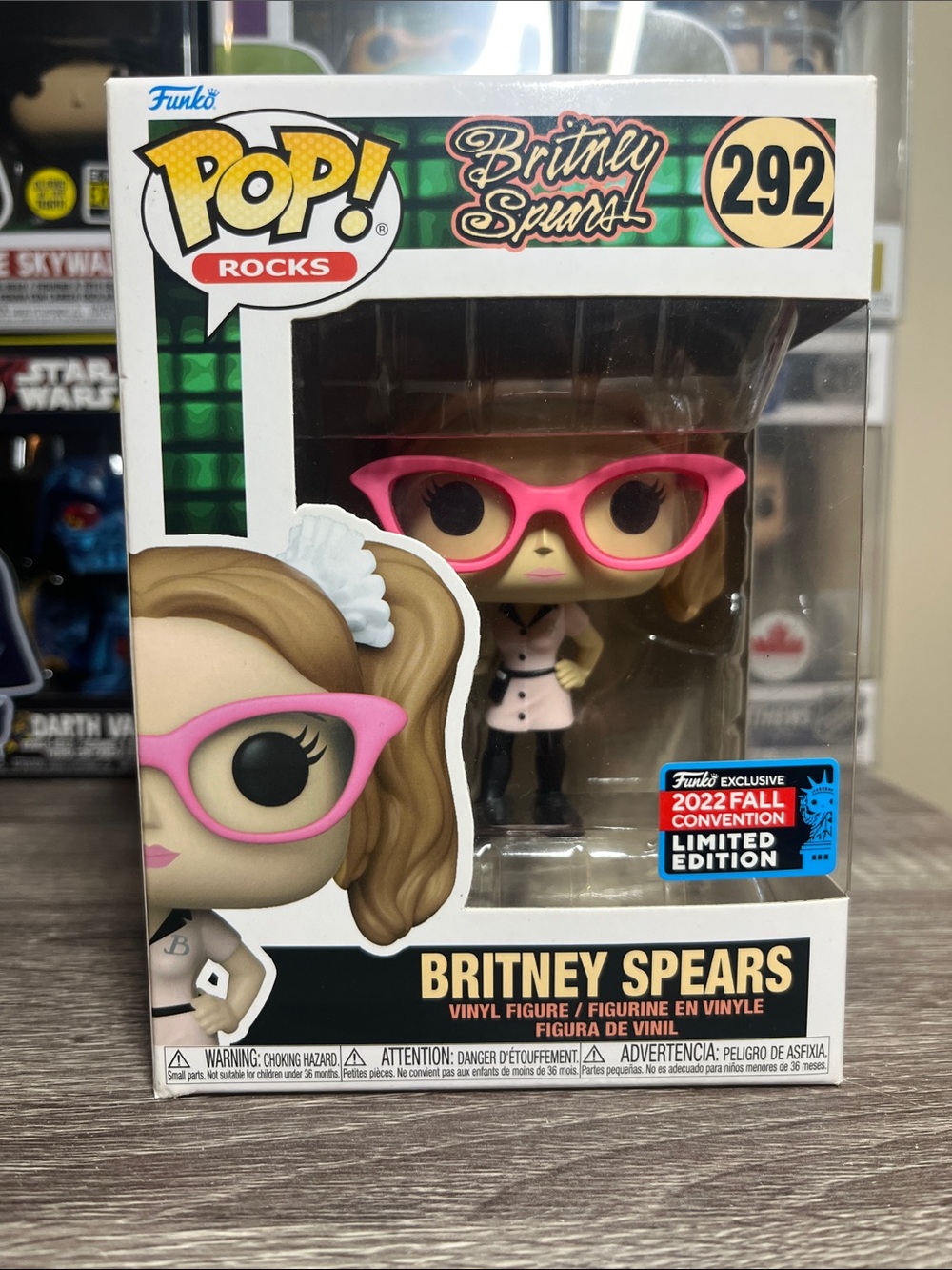 Funko Pop! Rocks Britney Spears #292 Pink Glasses Blonde Hair